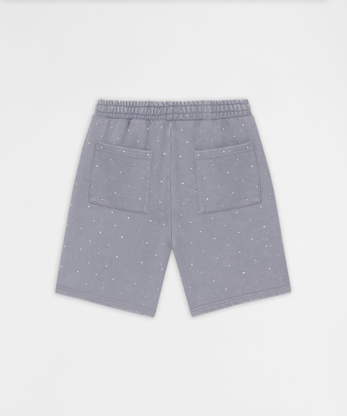 Reason Clothing Great Value | Washed Rhinestone Short - Grey