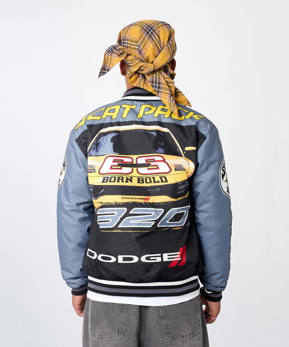 Reason Clothing Everyday | Dodge Scatpack Racing Varsity Jacket - Black