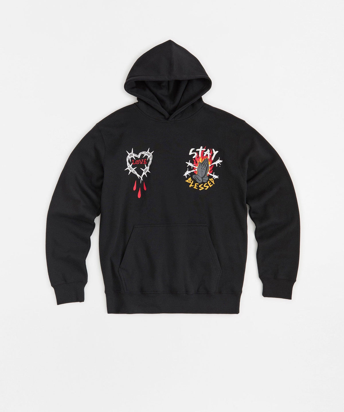 Reason Clothing Signature | Kids Saint Hoodie - Black