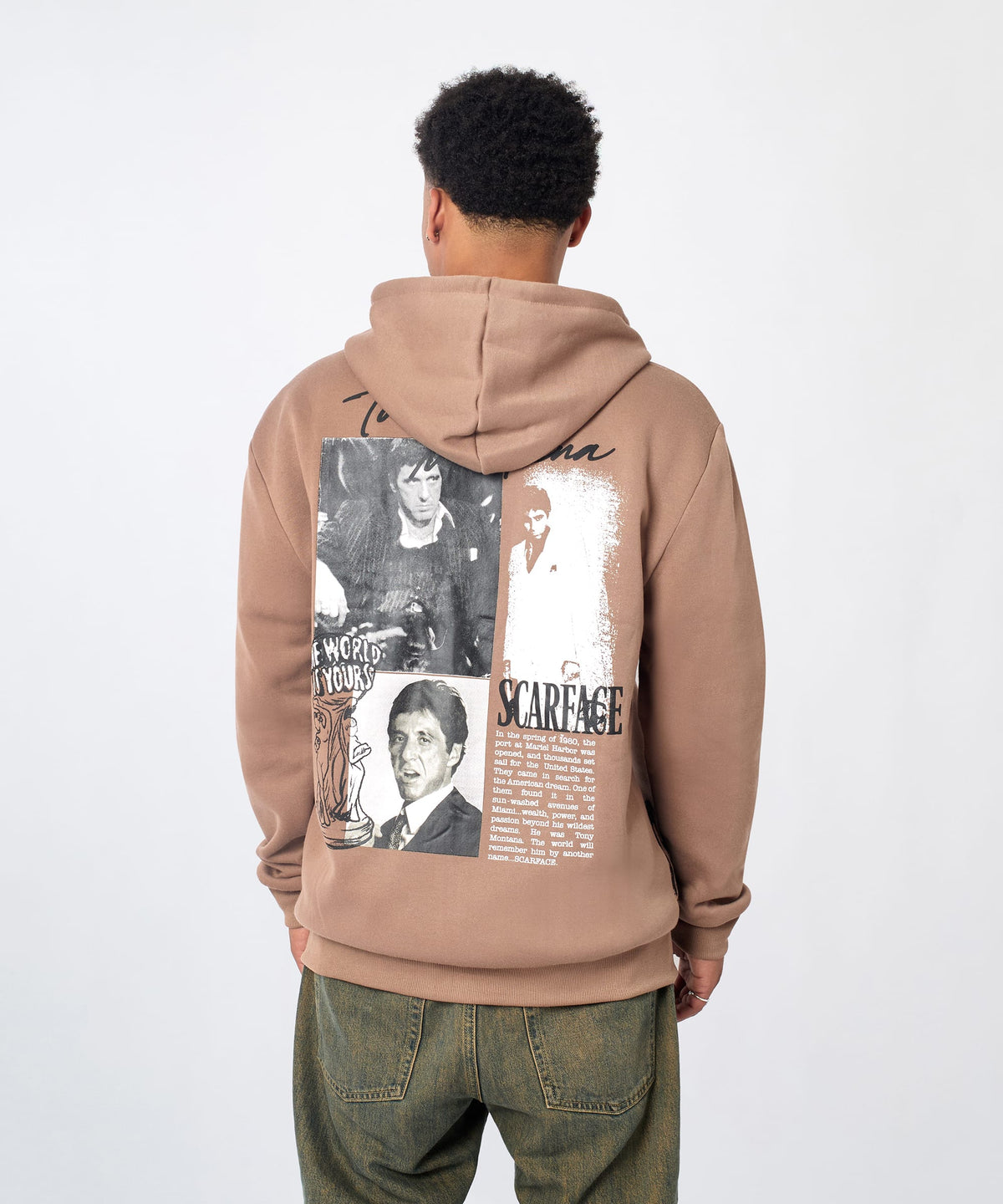 Reason Clothing Discount | Scarface Full Zip Hoodie - Brown