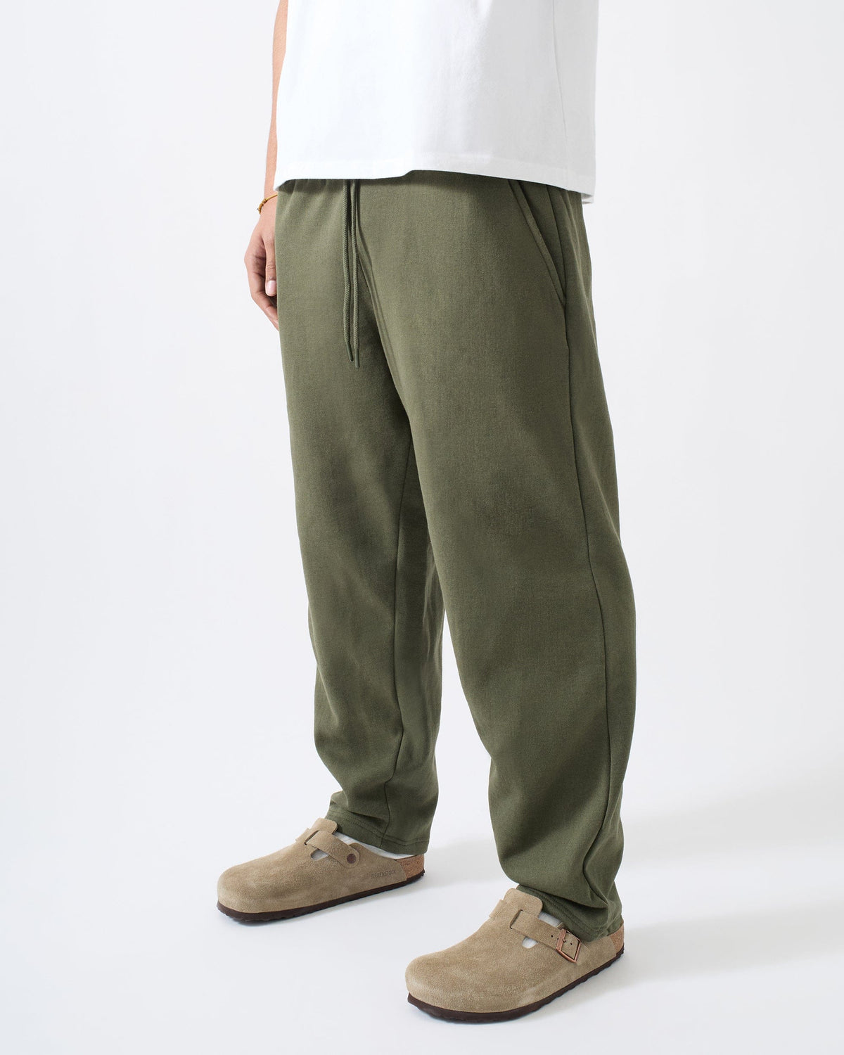 Reason Clothing Sale | Classic Open Hem Pant - Olive Green