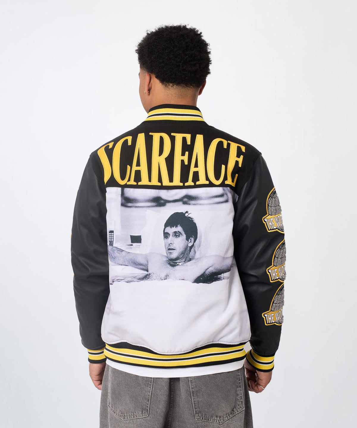 Reason Clothing Essential | Scarface PU Varsity Jacket
