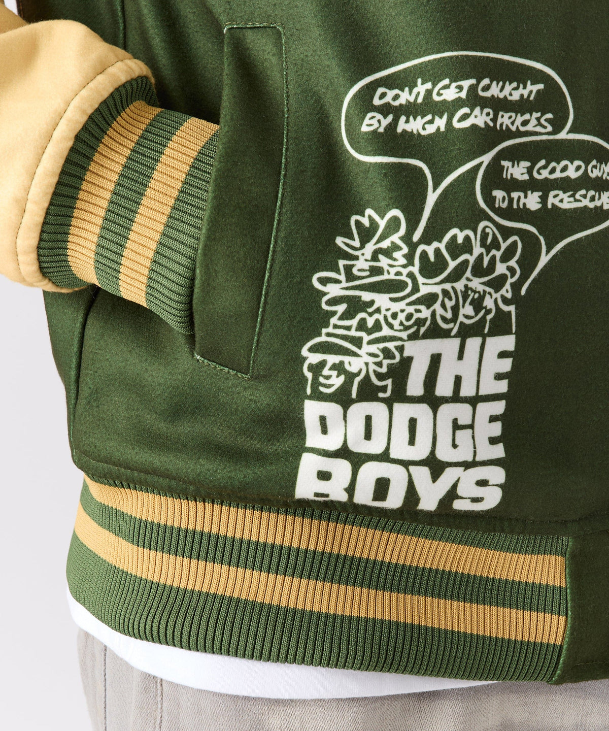 Reason Clothing Recommended | Dodge Scatpack Varsity Jacket - Green