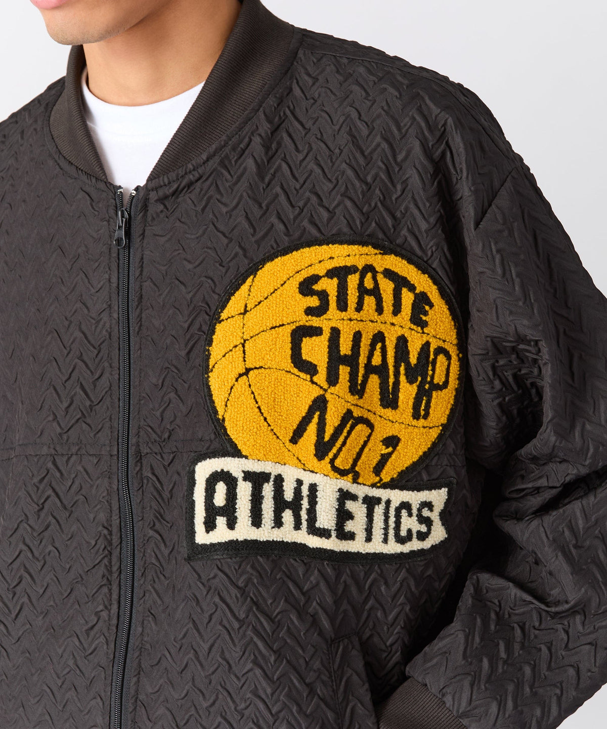 Reason Clothing Sale | Coaches Chenille Jacket - Black