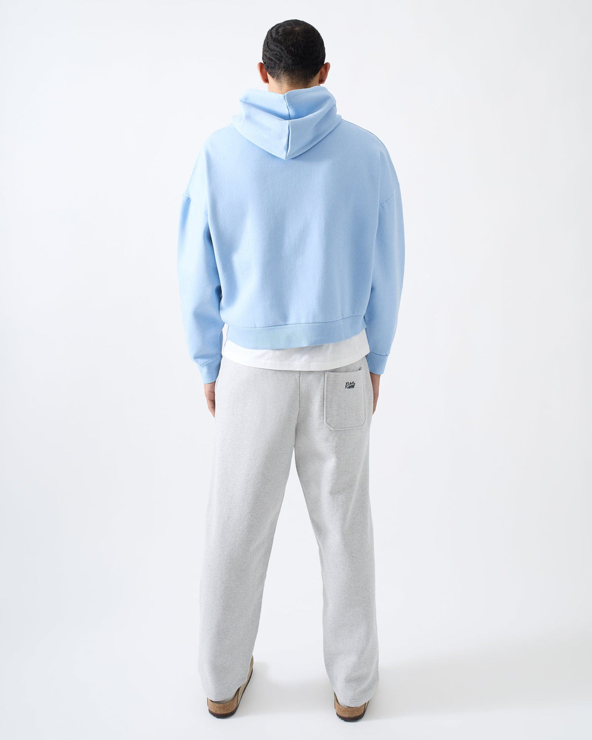 Reason Clothing Deals | Essential Boxy Fit Zip Up Hoodie - Blue