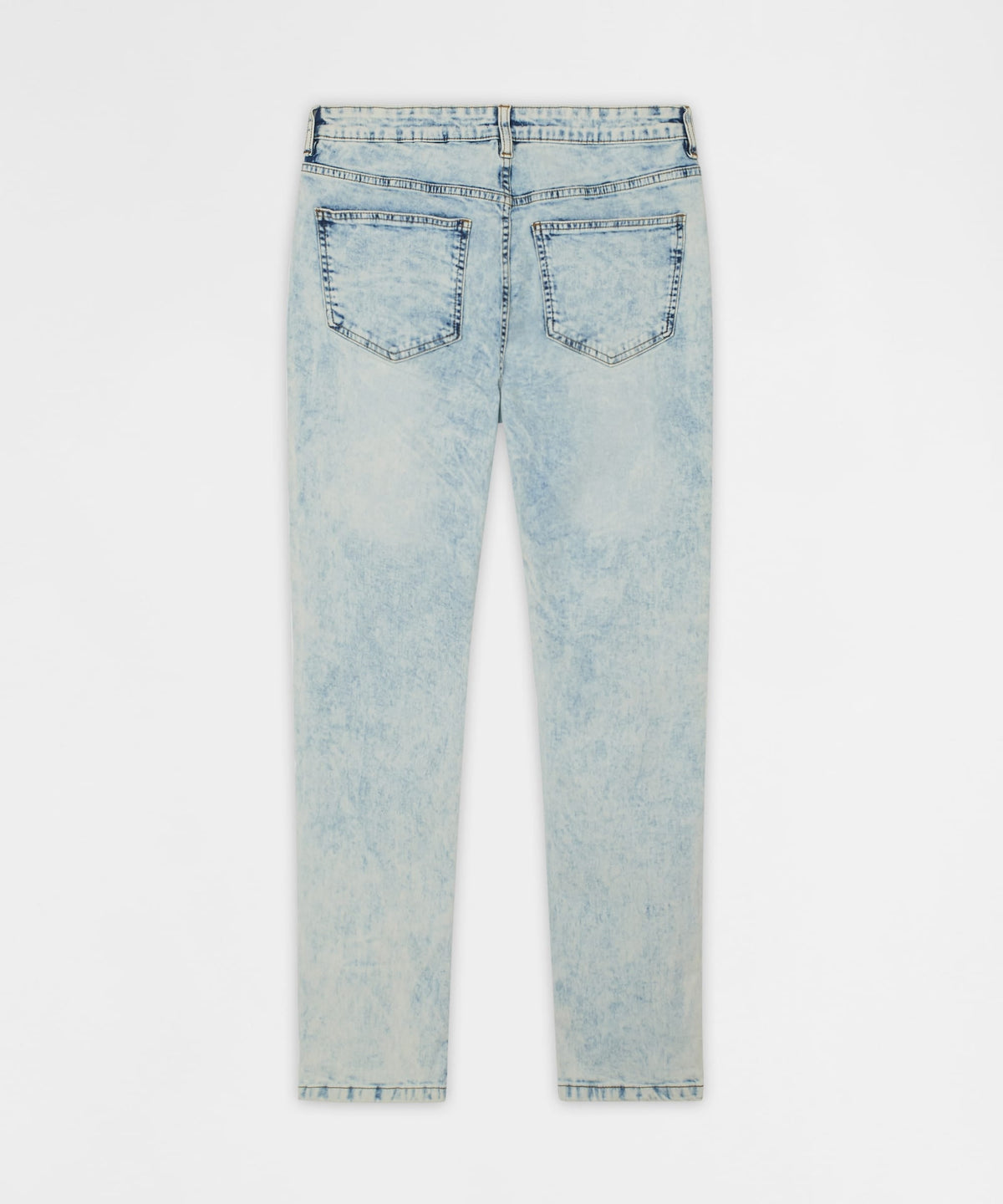 Reason Clothing Recommended | Bleached Out Distressed Skinny Jean - Light Blue