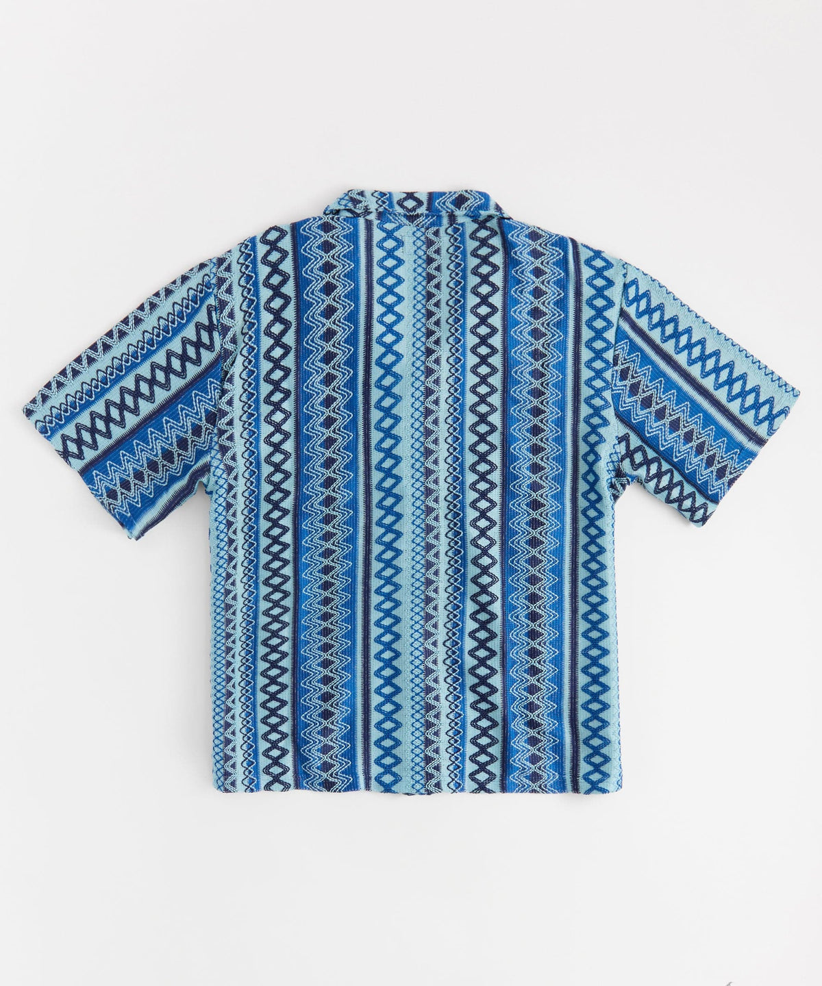Reason Clothing Trending | Kids Jacquard Polo Shirt - Blue
