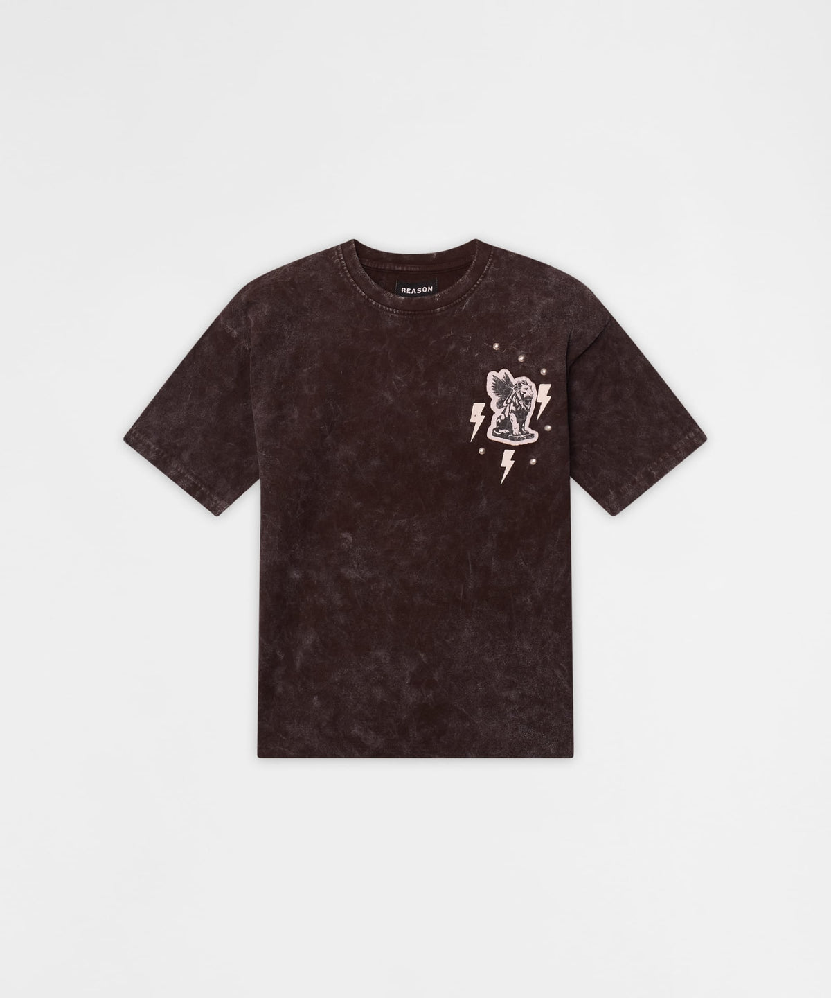 Reason Clothing Great Value | Little Kids Blessed Metal Stud Tee - Brown