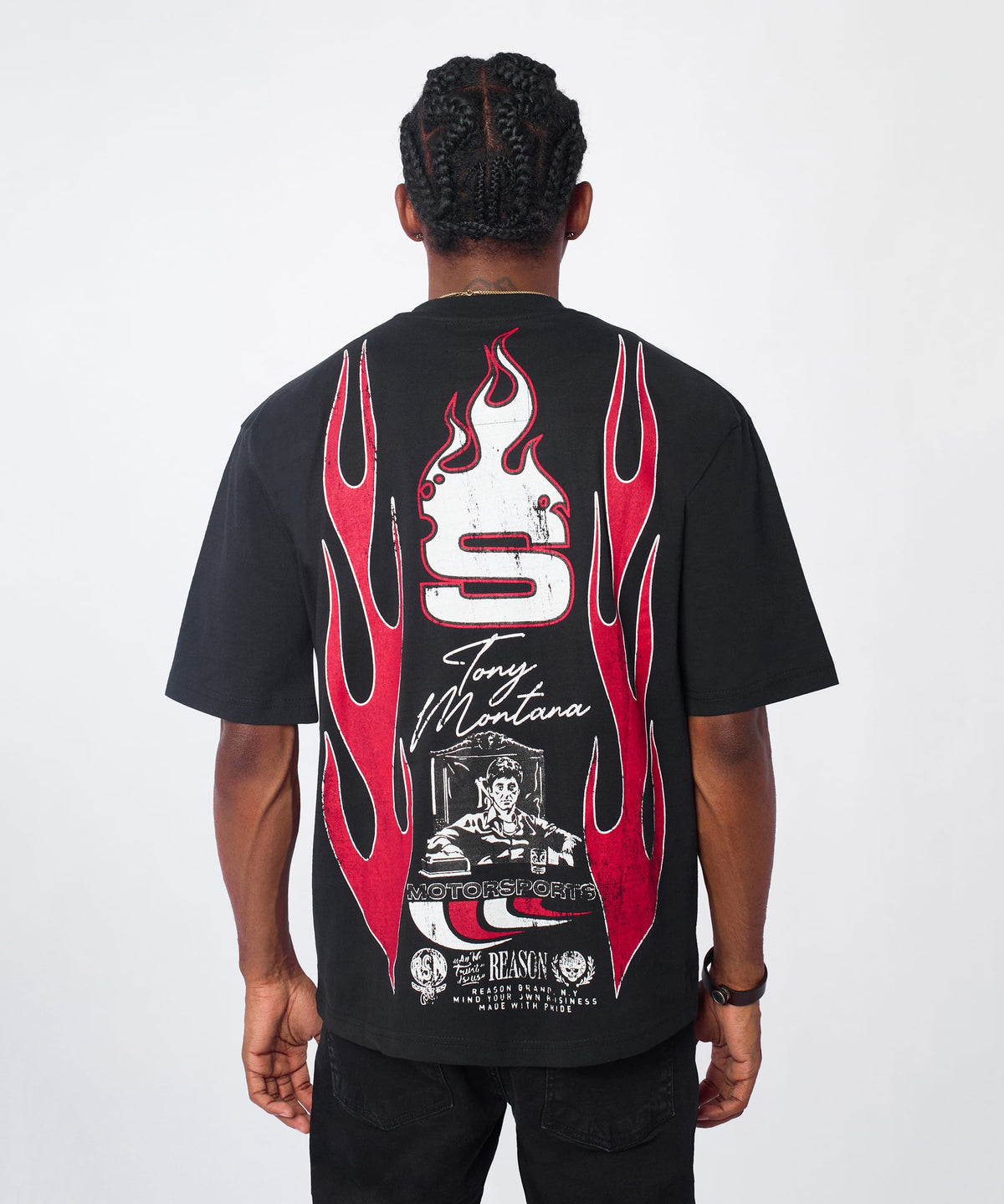 Reason Clothing Latest | Scarface Motorsports Graphic Tee - Black