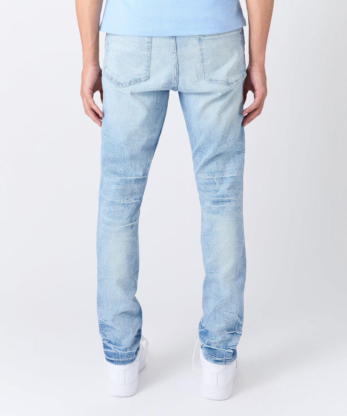 Reason Clothing Discount | Coastal Ripped Skinny Jeans - Light Blue