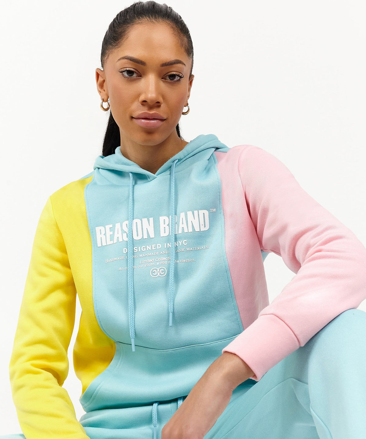 Reason Clothing Deals | Womens Blocked Hoodie