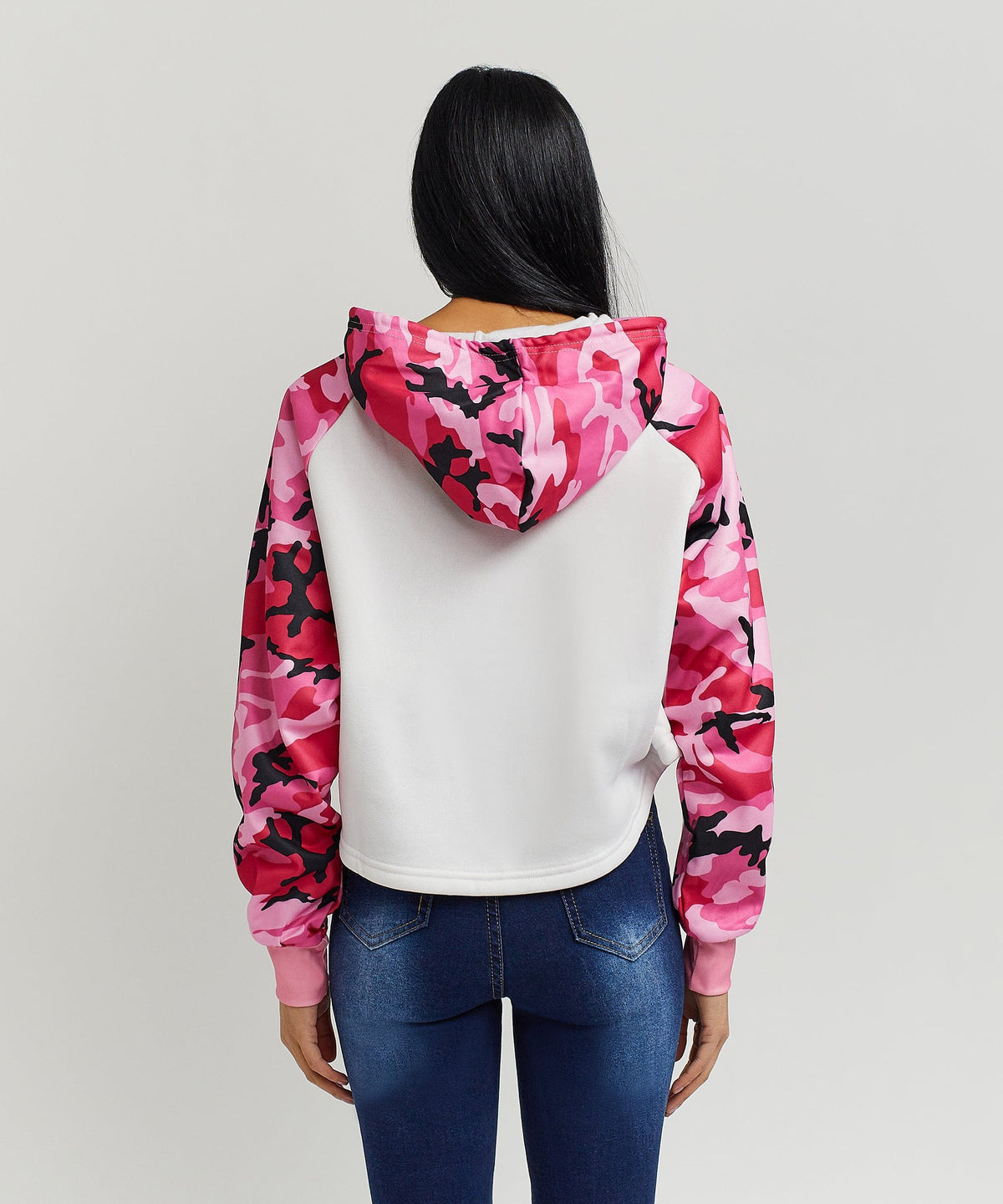 Reason Clothing Trusted | Baddie Camo Crop Hoodie