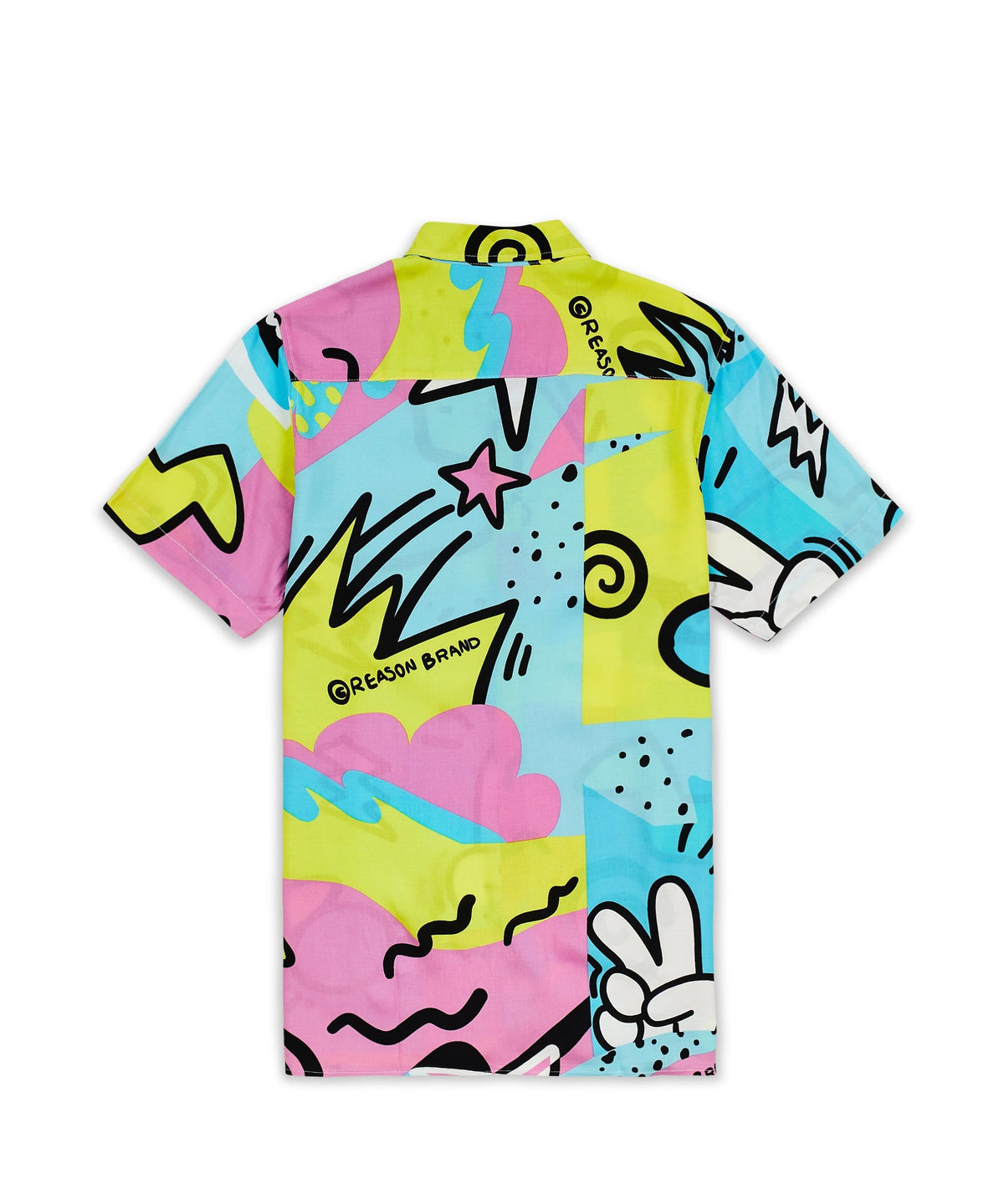 Reason Clothing Trusted | Fantasy Colorful Print Short Sleeve Shirt