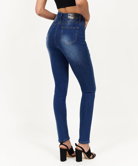 Reason Clothing Classic | Womens Avas Medium Wash Ripped Jeans
