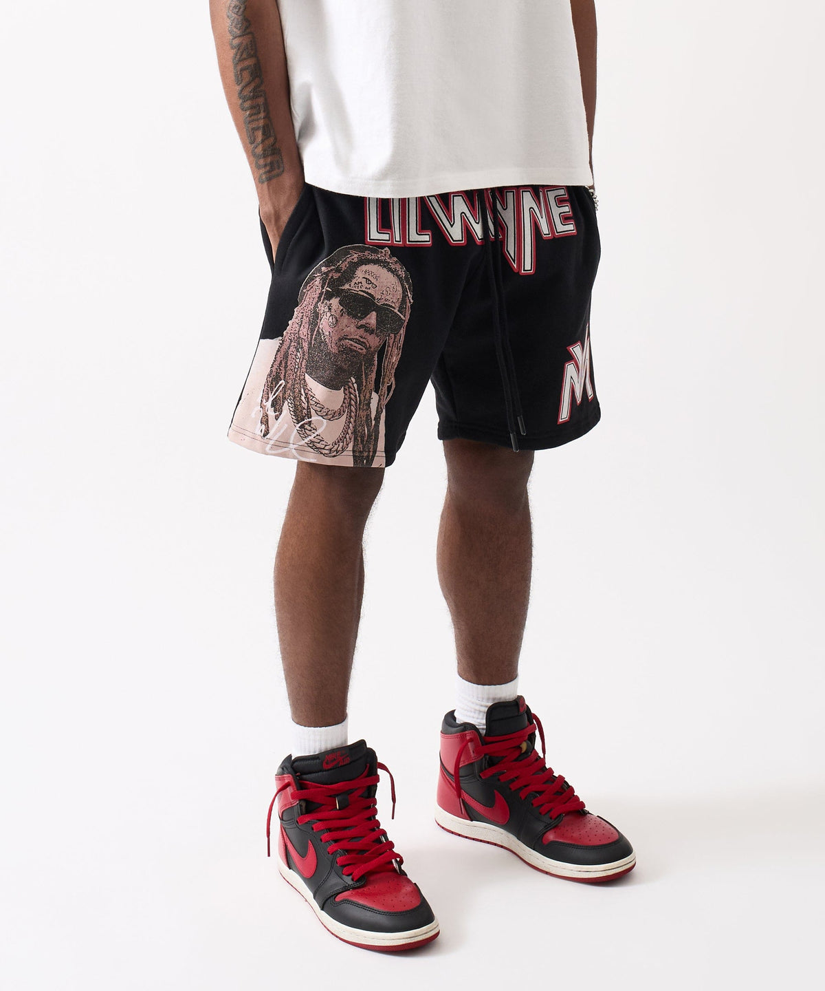 Reason Clothing Exclusive | Lil Wayne Fleece Short - Black