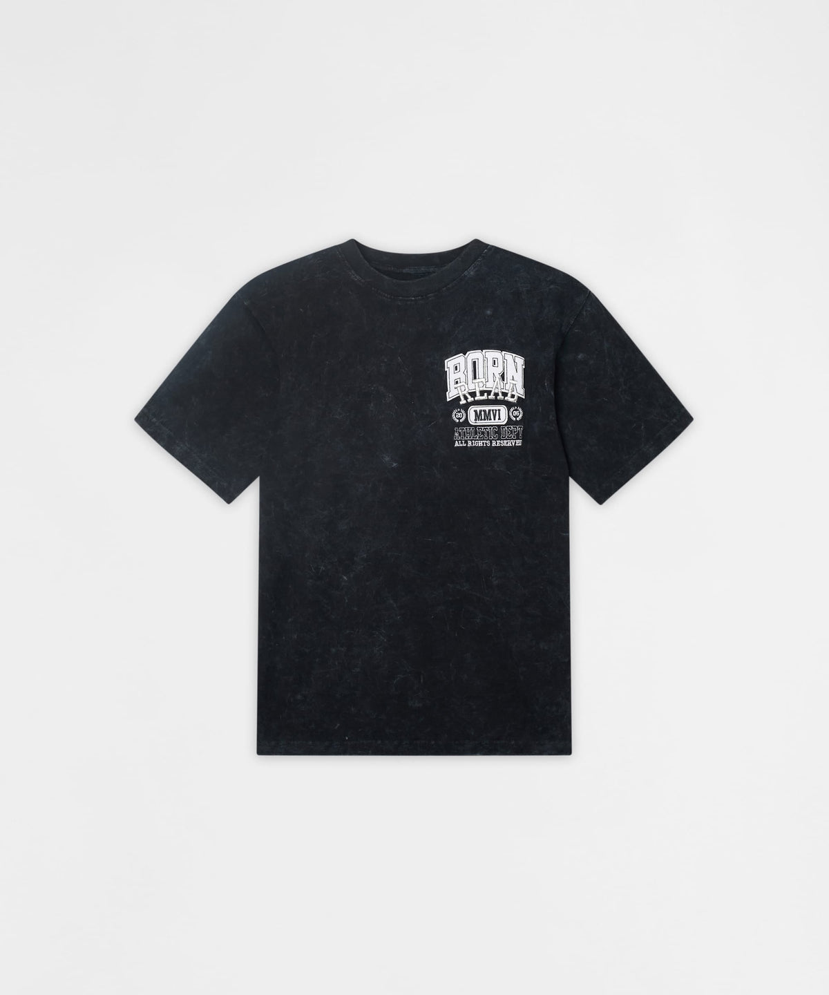 Reason Clothing Quality | Born Real Embroidered Short Sleeve Tee - Washed Black