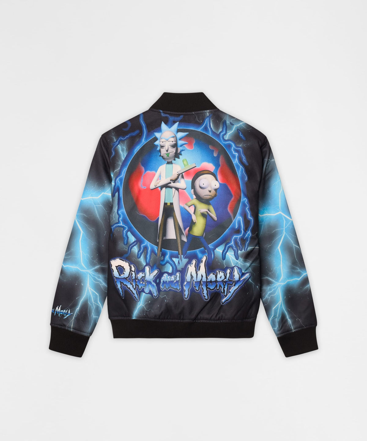 Reason Clothing Hot Sale | Rick & Morty Graphic Varsity Jacket - Black