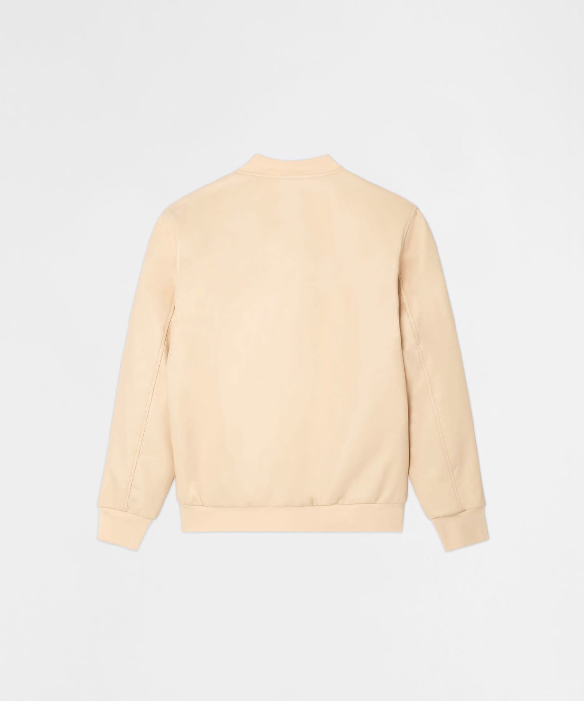 Reason Clothing Best Price | Crossed Faux PU Leather Bomber Jacket - Cream