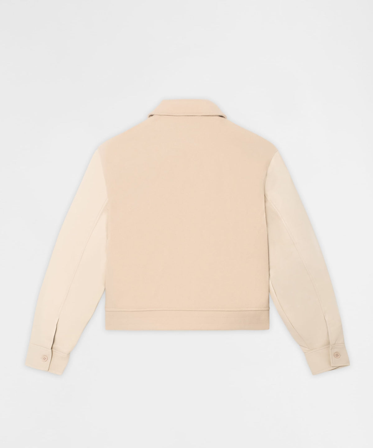 Reason Clothing Discount | Self Made Rhinestone PU Leather Jacket - Beige