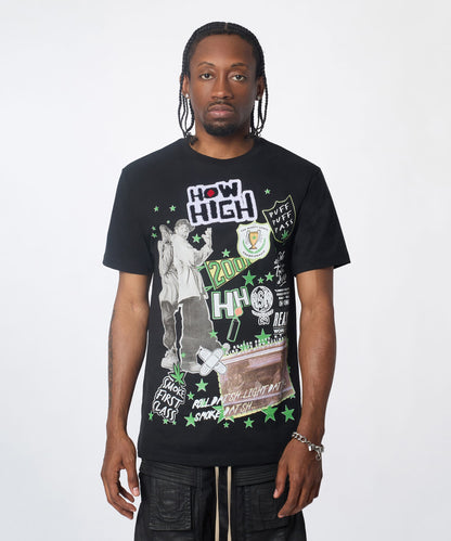 Reason Clothing Essential | How High Trust Embroidered Short Sleeve Tee - Black