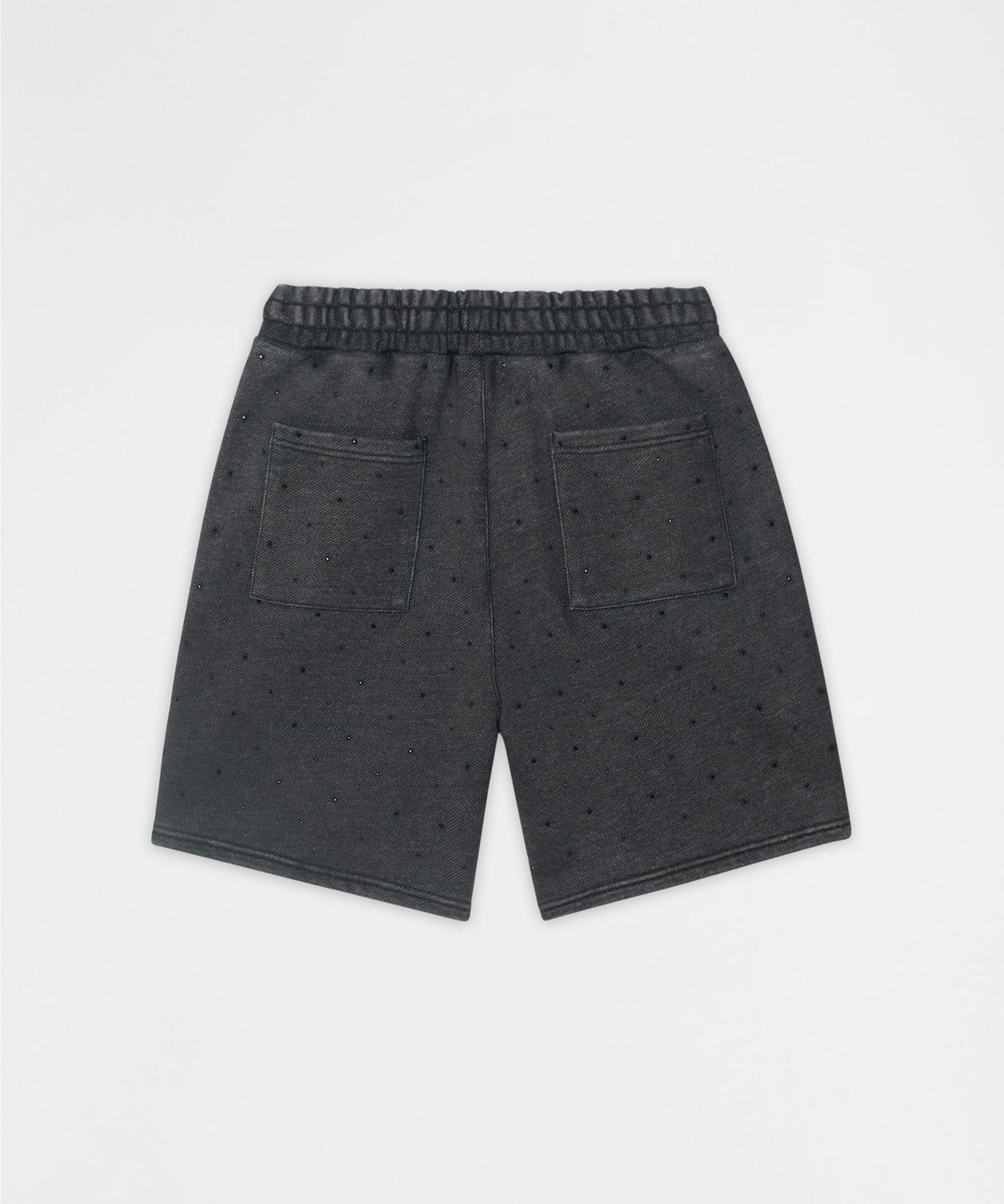 Reason Clothing Best Seller | Washed Rhinestone Short - Black