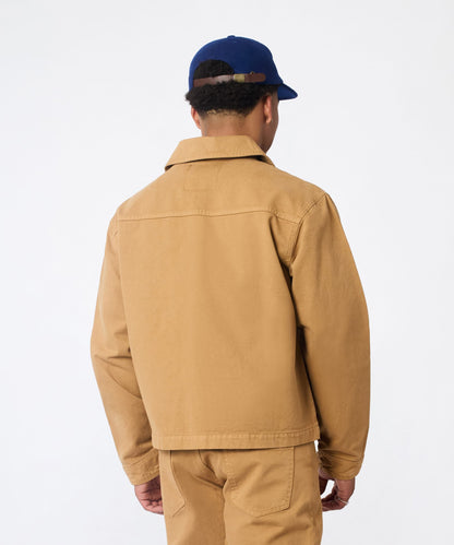 Reason Clothing Customer Favorite | Studded Denim Jacket - Khaki