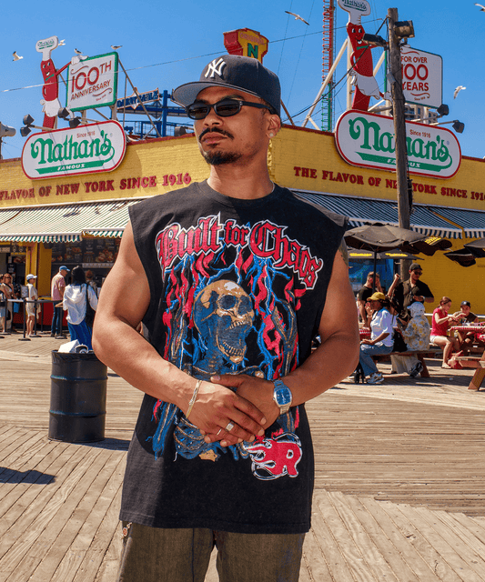 Reason Clothing Top Pick | Built For Chaos Muscle Tee - Washed Black