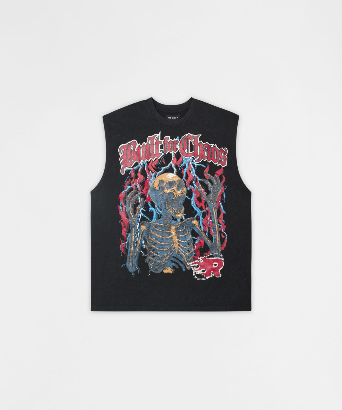 Reason Clothing Top Pick | Built For Chaos Muscle Tee - Washed Black