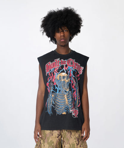 Reason Clothing Top Pick | Built For Chaos Muscle Tee - Washed Black