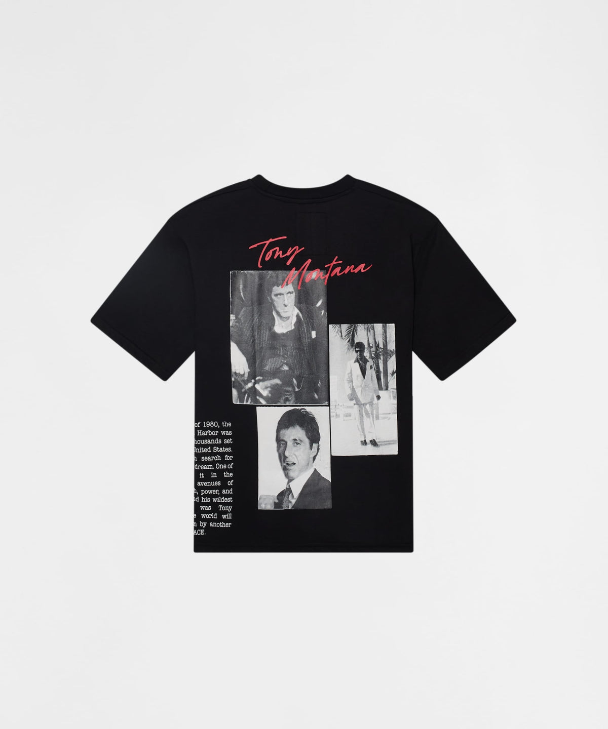 Reason Clothing Signature | Scarface Washed Short Sleeve Tee - Black