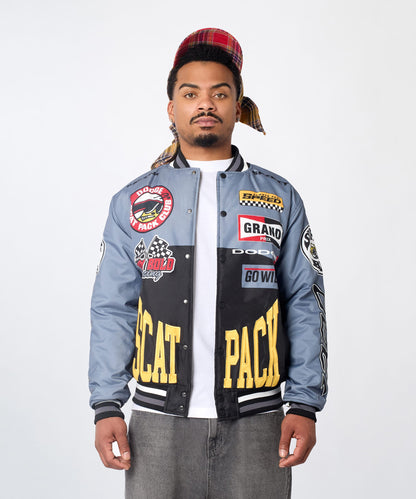 Reason Clothing Everyday | Dodge Scatpack Racing Varsity Jacket - Black