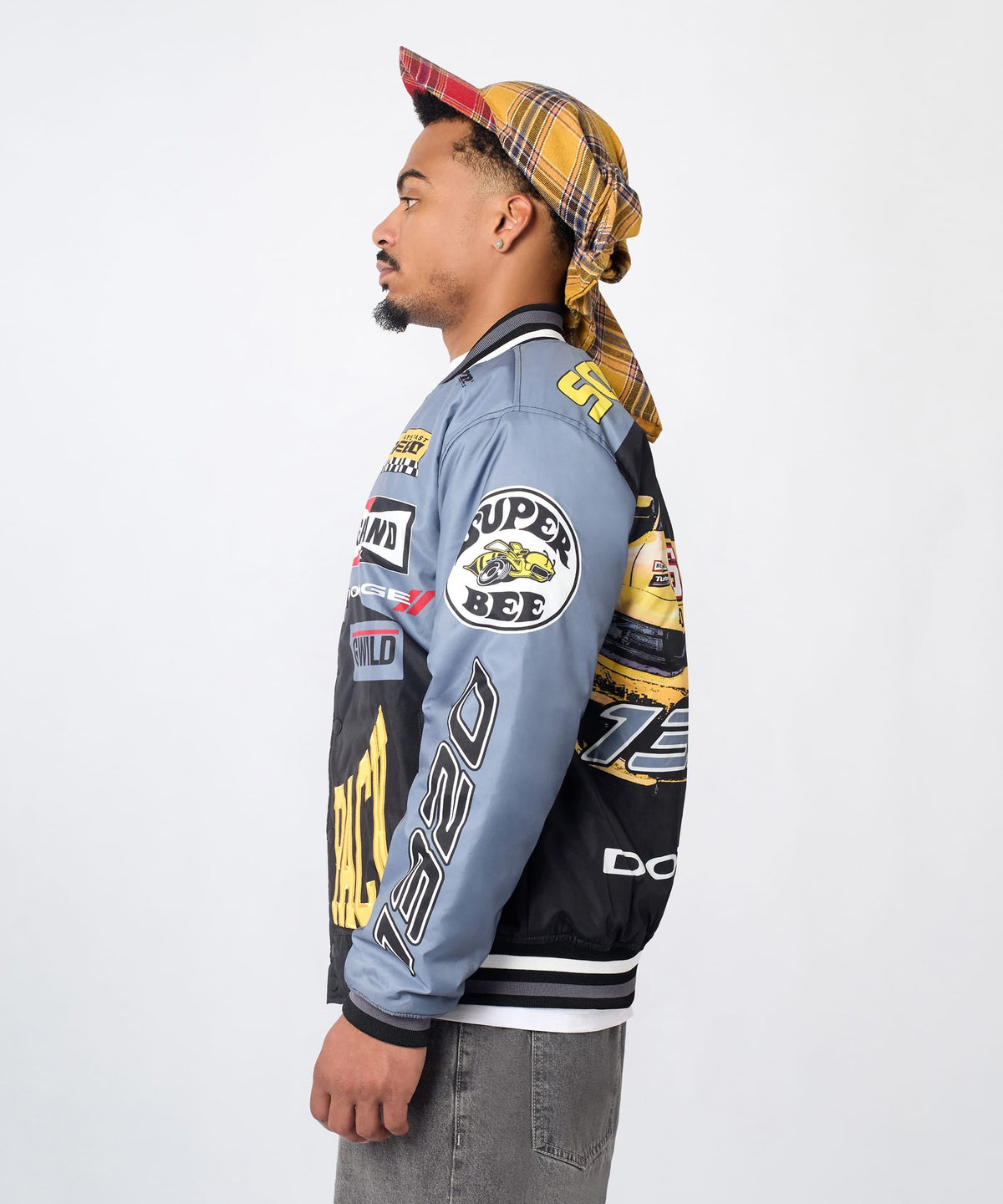 Reason Clothing Everyday | Dodge Scatpack Racing Varsity Jacket - Black
