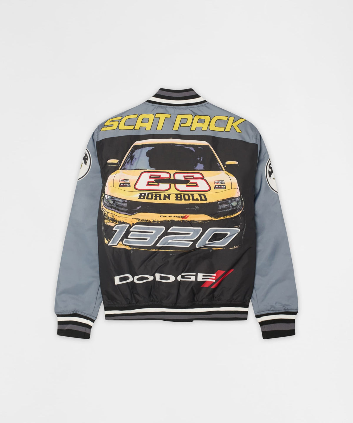 Reason Clothing Everyday | Dodge Scatpack Racing Varsity Jacket - Black