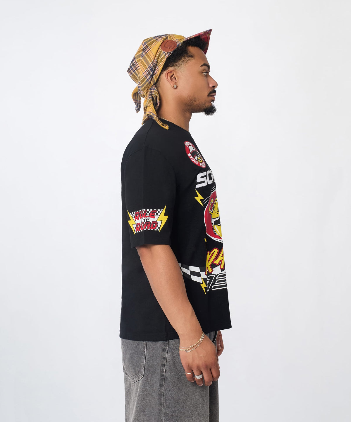 Reason Clothing Deals | Dodge Racing Short Sleeve Tee - Black