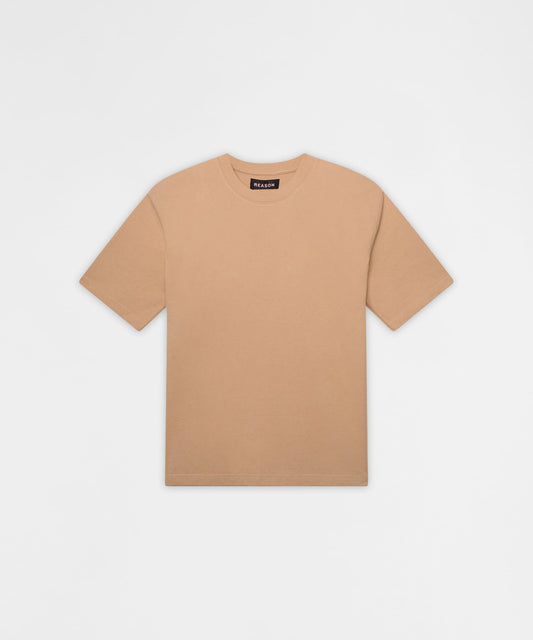 Reason Clothing Deals | Essential French Terry Short Sleeve Tee - Tan