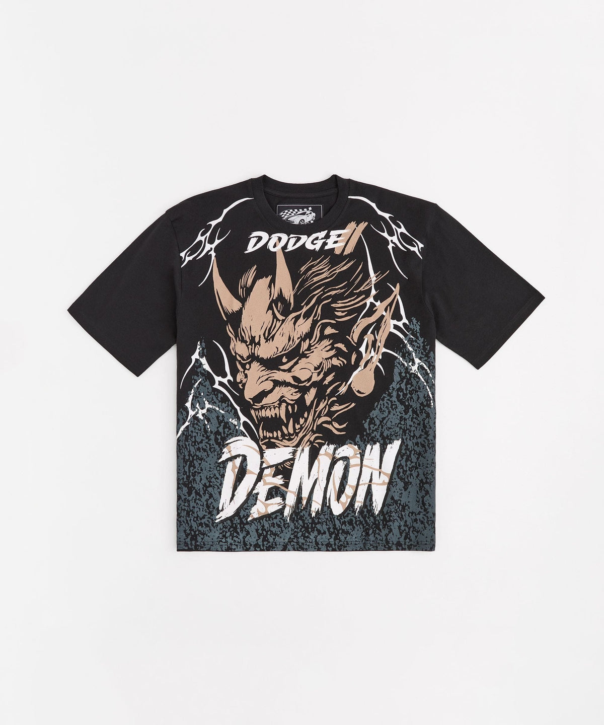 Reason Clothing Best Seller | Plus Size Dodge Demon Short Sleeve Tee - Black