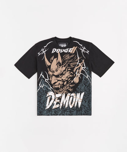 Reason Clothing Best Seller | Plus Size Dodge Demon Short Sleeve Tee - Black