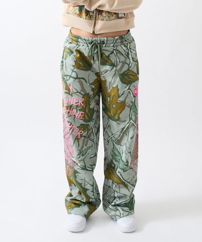 Reason Clothing Trending | Fly Higher Women's Fleece Flare Sweatpants - Olive Green