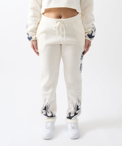 Reason Clothing Best Seller | Women Brooklyn Sweatpants - Cream