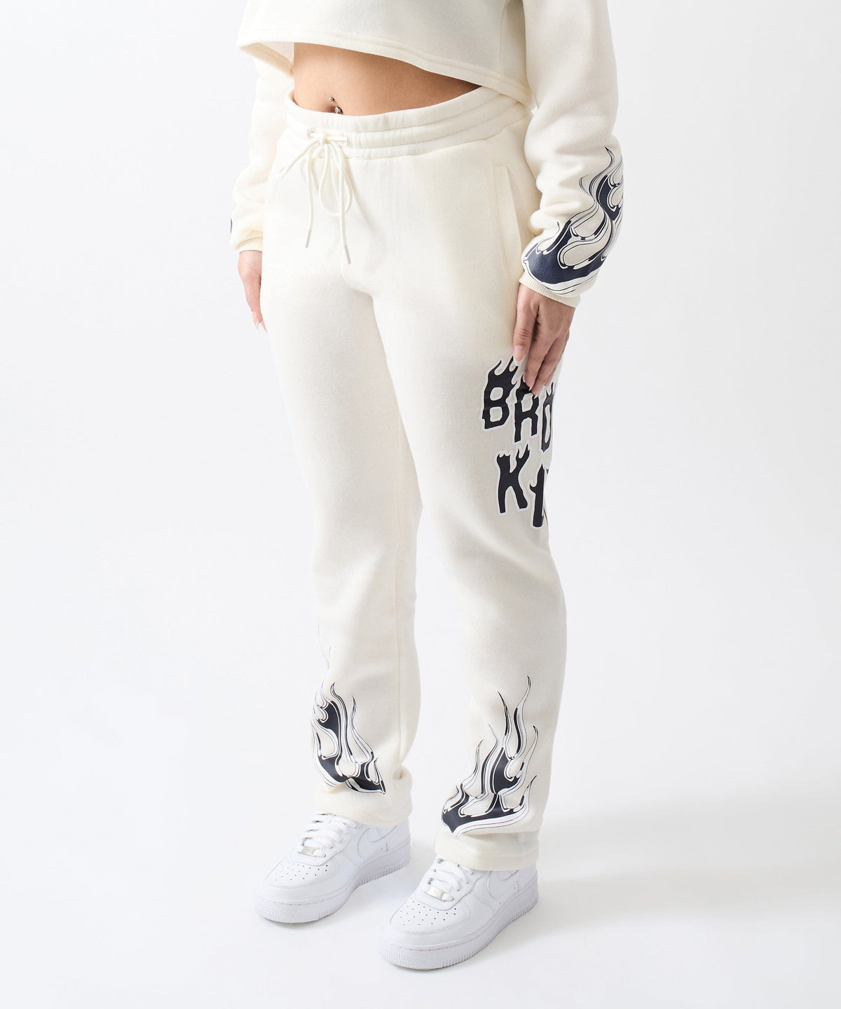 Reason Clothing Best Seller | Women Brooklyn Sweatpants - Cream