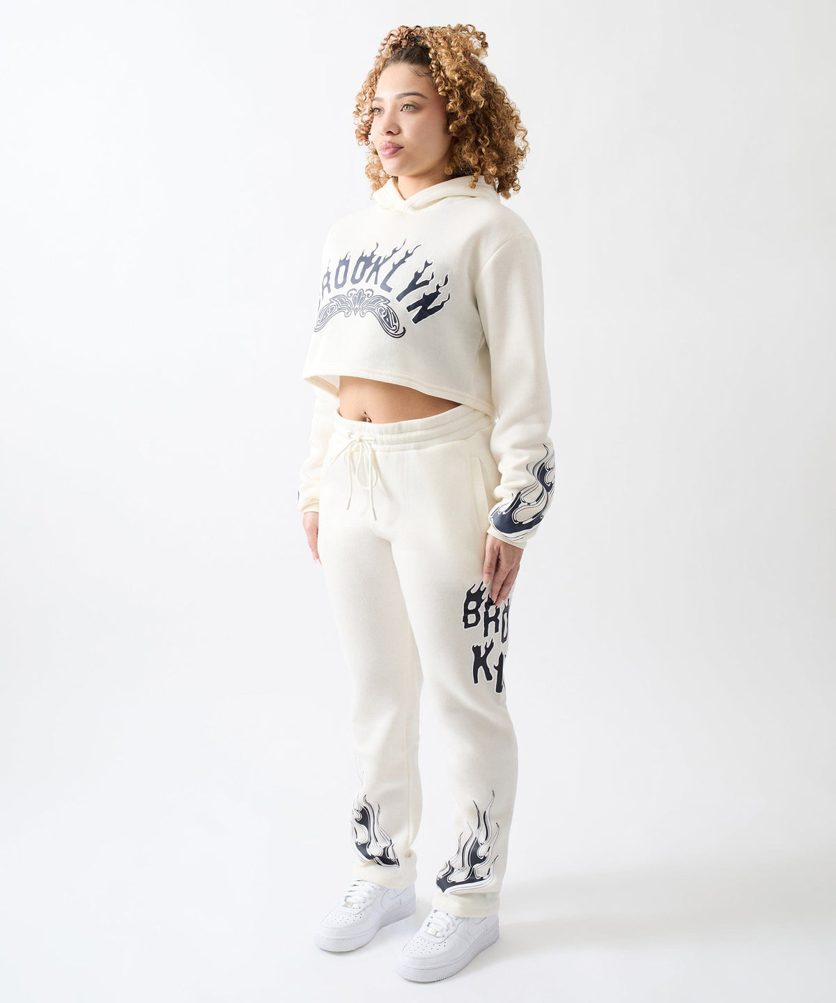 Reason Clothing Best Seller | Women Brooklyn Sweatpants - Cream