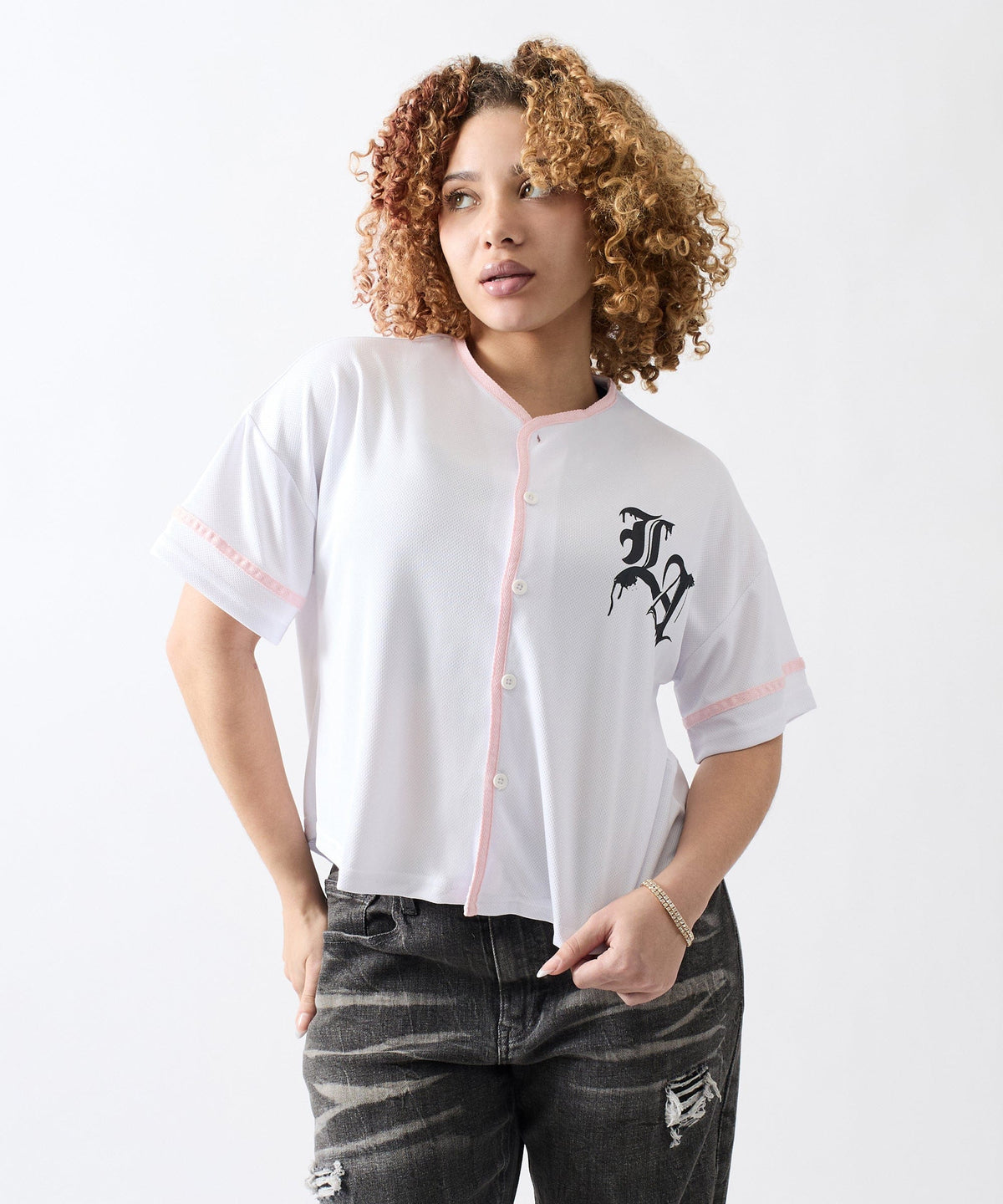 Reason Clothing Great Value | Los Angeles Sweet Rebel Women's Graphic Short Sleeve Cropped Shirt