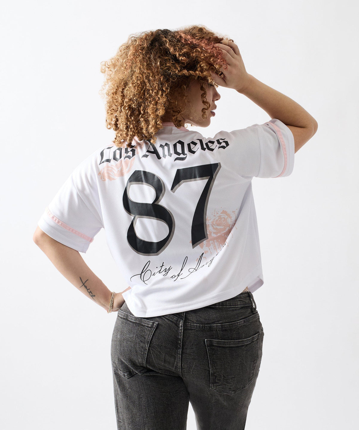 Reason Clothing Great Value | Los Angeles Sweet Rebel Women's Graphic Short Sleeve Cropped Shirt