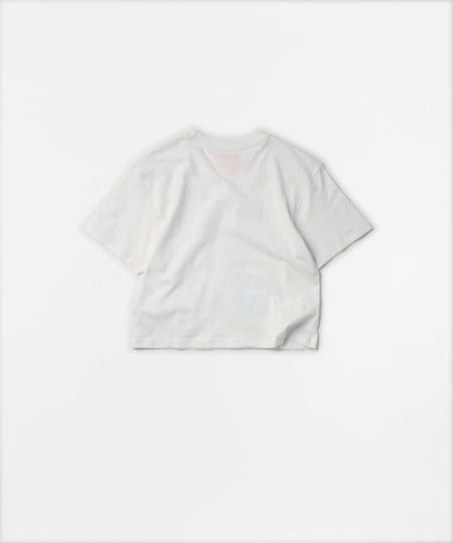 Reason Clothing Sale | Popeye Logo Women's Graphic Cropped Short Sleeve Tee - White