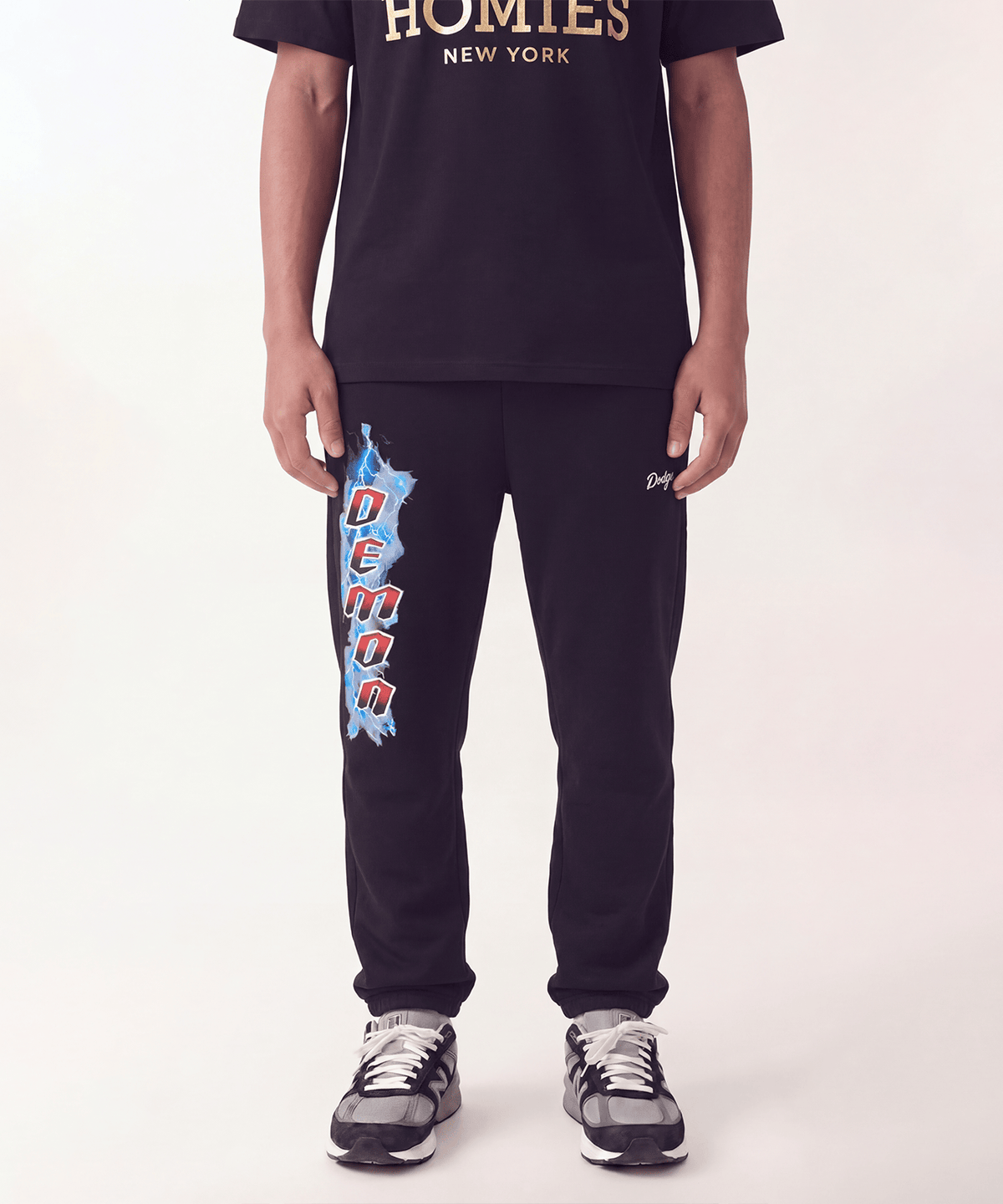 Reason Clothing Popular | Dodge Demon Lightning Kid's Jogger - Black