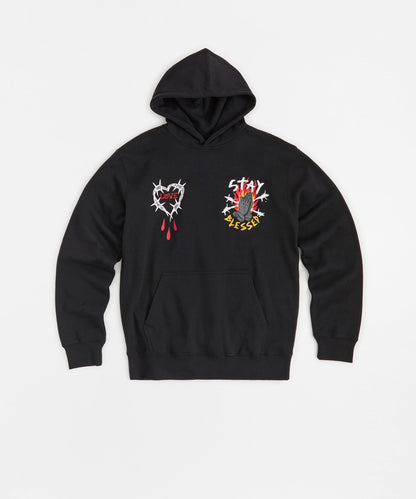 Reason Clothing Signature | Kids Saint Hoodie - Black