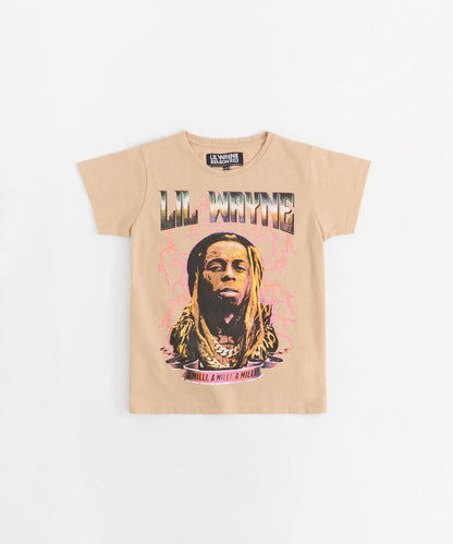 Reason Clothing Trusted | Lil Wayne A Milli Graphic Short Sleeve Tee - Khaki