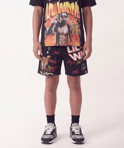 Reason Clothing Discount | Kids Lil Wayne Fleece Short - Black