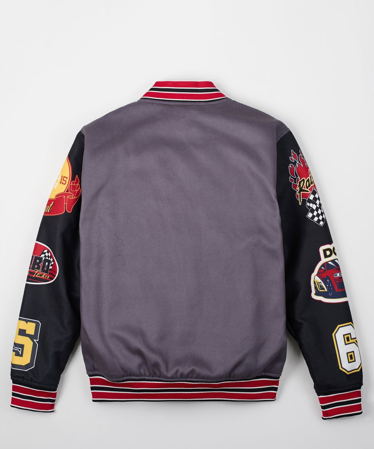 Reason Clothing Trusted | Kids Dodge Hellcat Varsity Jacket - Grey