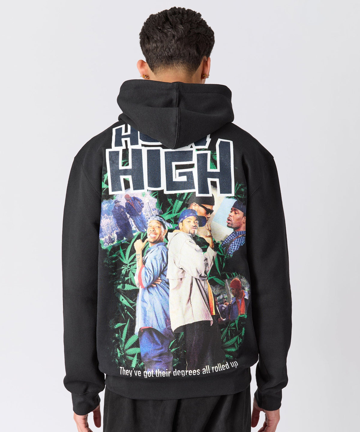 Reason Clothing Essential | How High They've Got Their Degrees Graphic Hoodie - Black